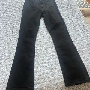 MOTHER Jet Black Denim Pants
